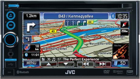 Navigatore JVC KW-NT30 con bluetooth, dvd, usb, sd card